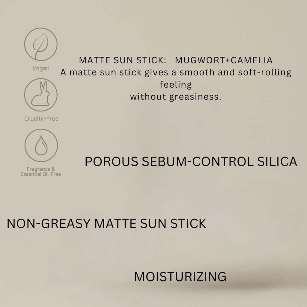 Beauty of Joseon Matte Sun Stick : Mugwort+Camelia (SPF 50+ PA++++)