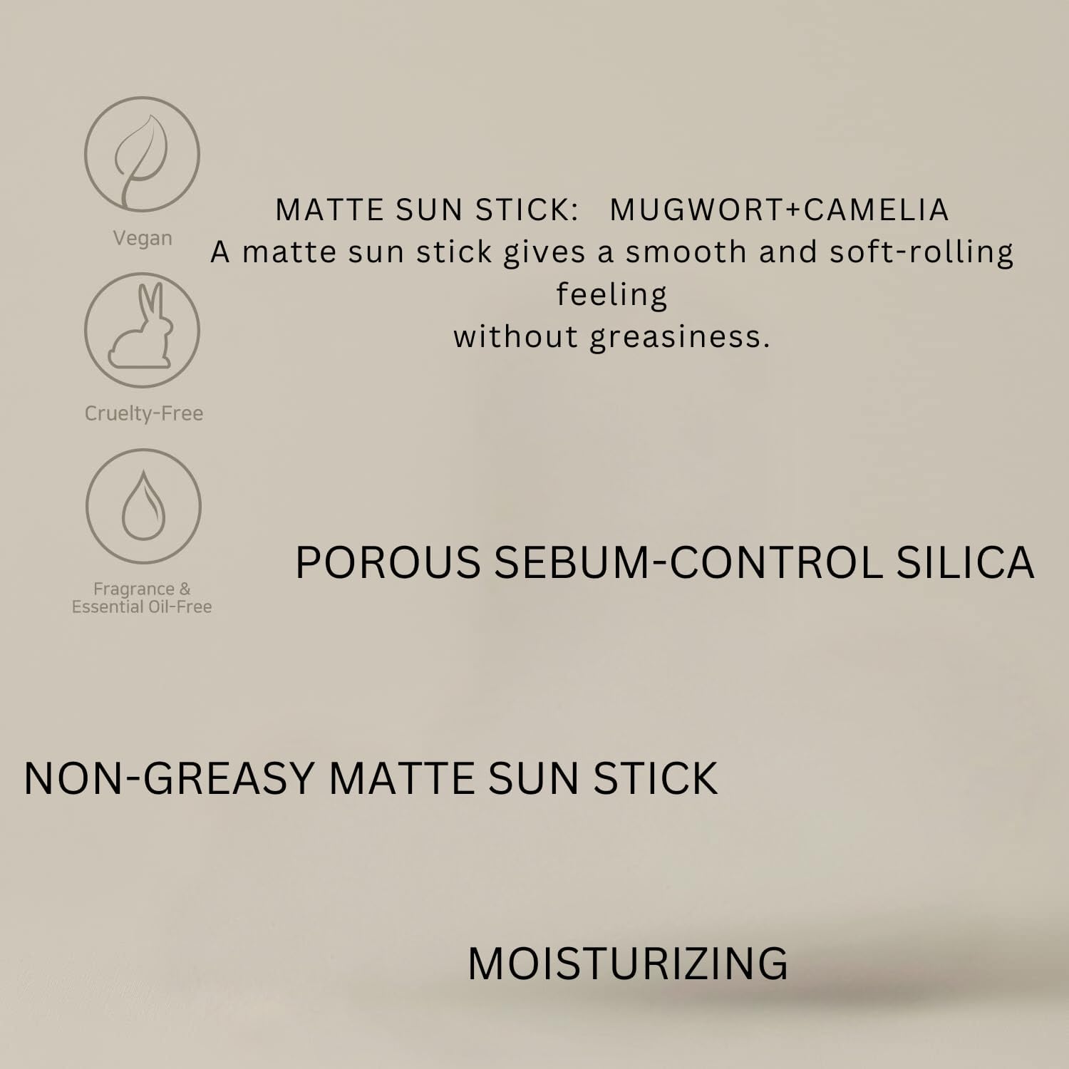 Beauty of Joseon Matte Sun Stick : Mugwort+Camelia (SPF 50+ PA++++)